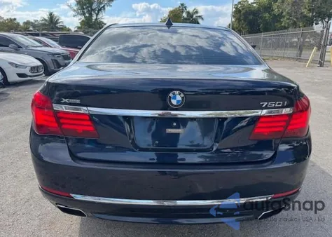 2015 BMW 750 Xi из США, поврежденный, VIN WBAYB6C5XFD965910